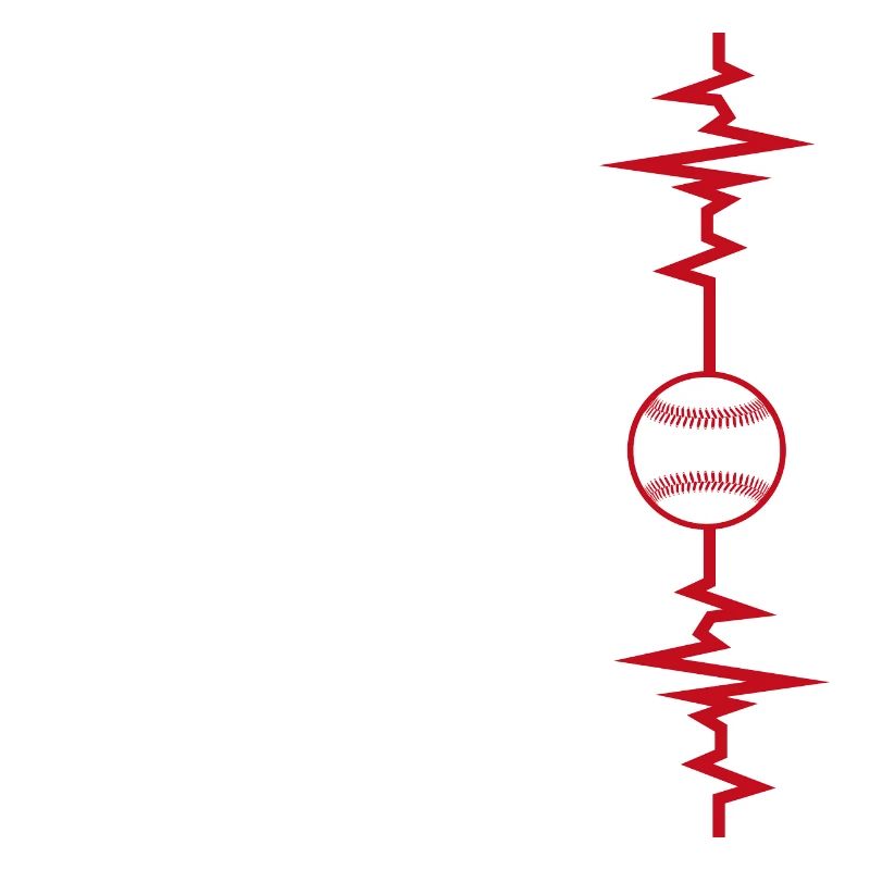 Baseball Herzschlag Baseball Geschenkidee