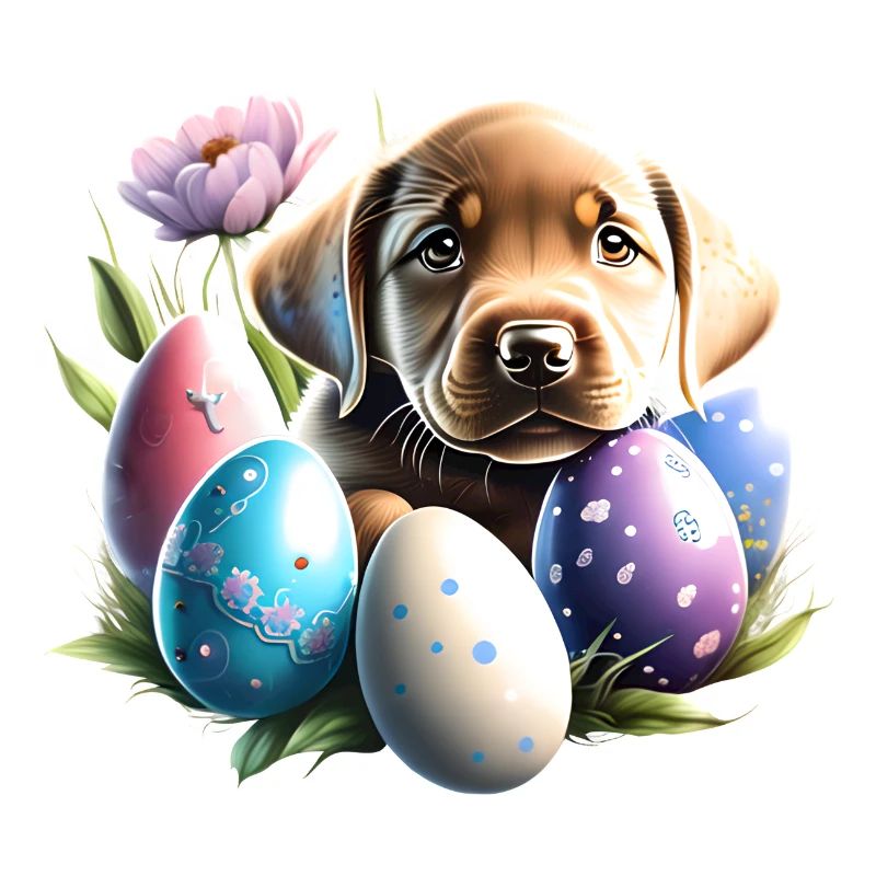 Easter Labrador Puppy Labrador Retriever Easter Eggs