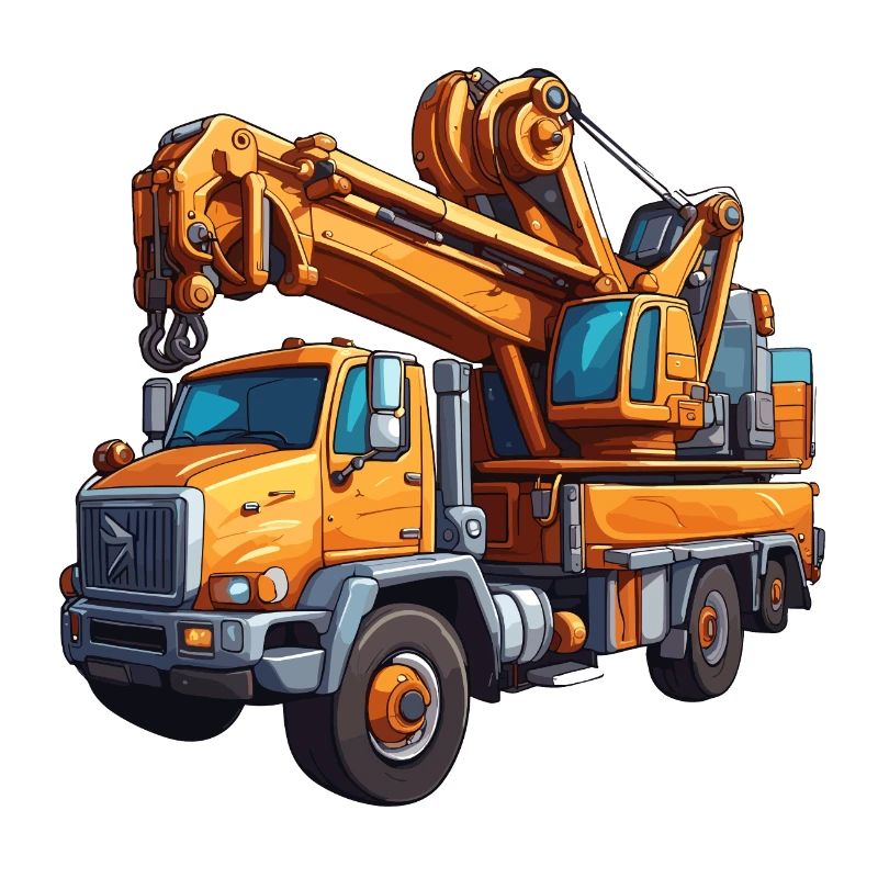 Crane / construction site / winch / crane system