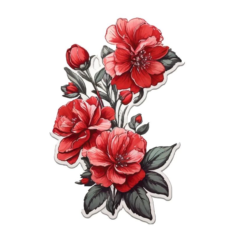Belle fleur rouge