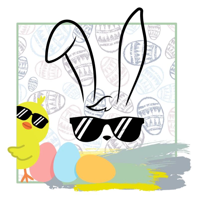 cool easter bunny with sunglasses easter easter eggs