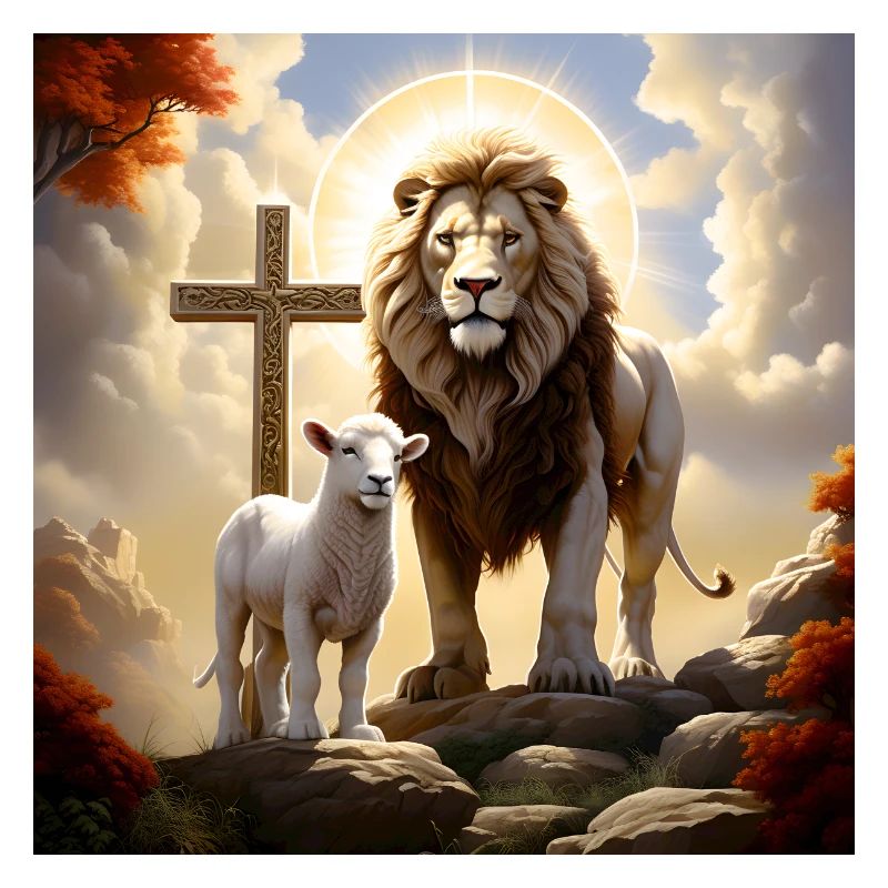 A strong Lion and a Lamb 2
