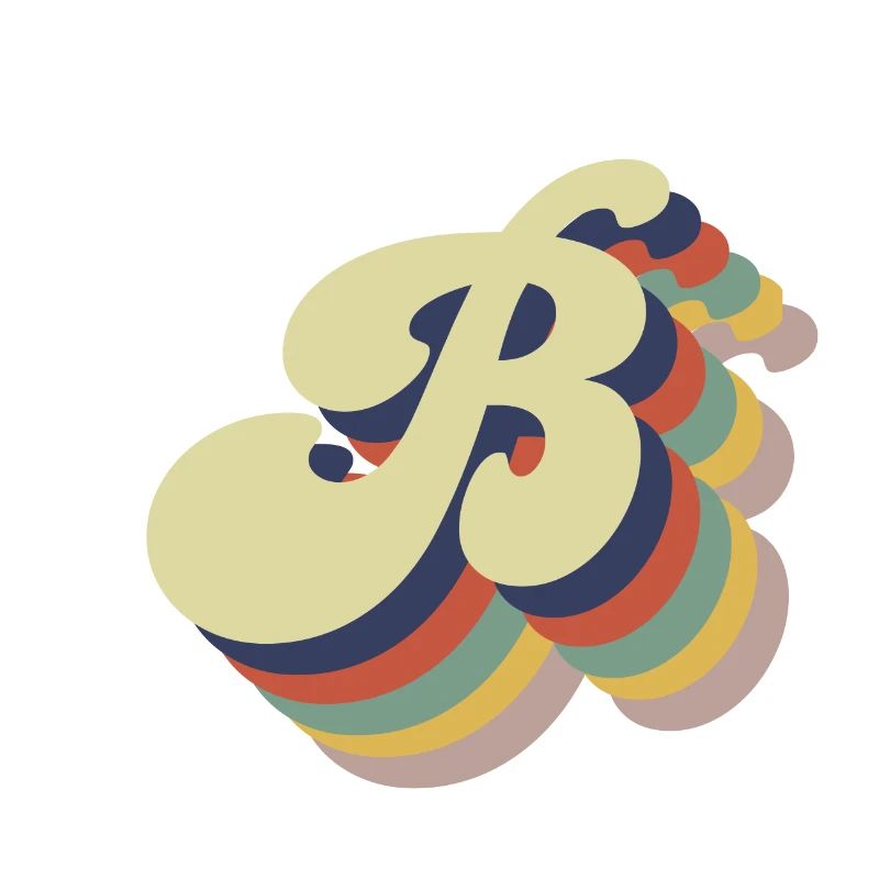 Retro Letter B