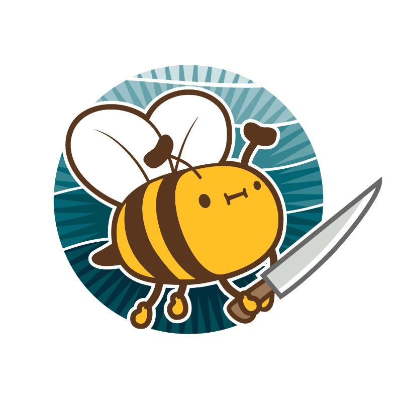 Rettet die Bienen oder sonst Messer Lustig Niedliche Biene Imker