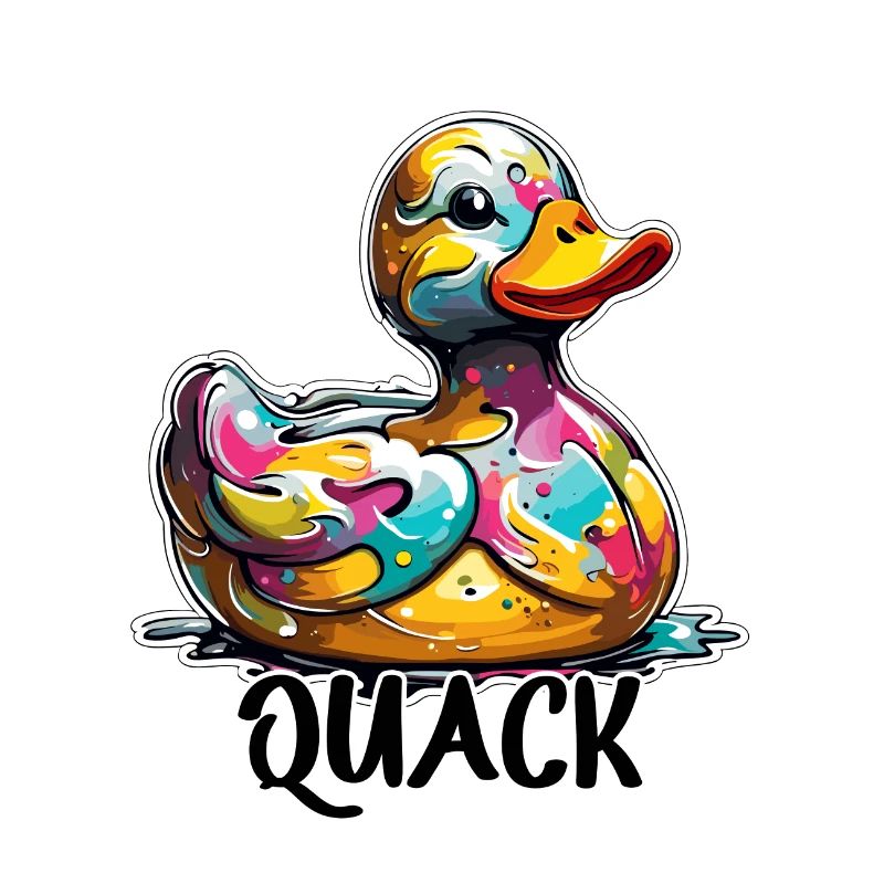 Canard en caoutchouc / Canard en caoutchouc / Eau / Baignoire