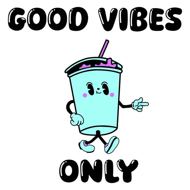 Buvez des vibrations de dessin animé
