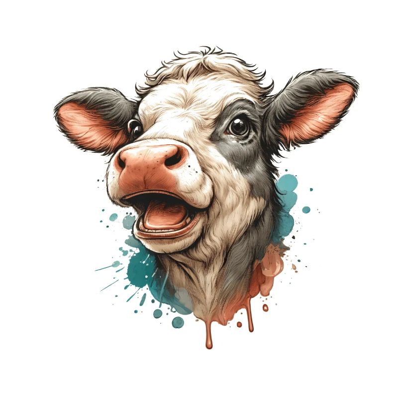 Vache heureuse