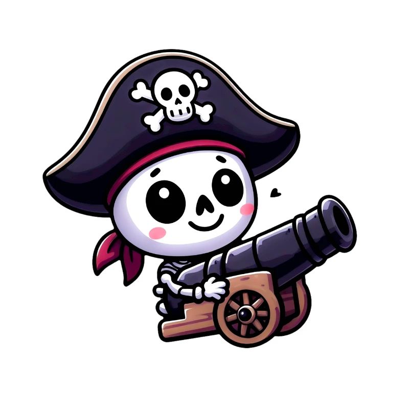 Skeleton Treasure - Pirate Skull