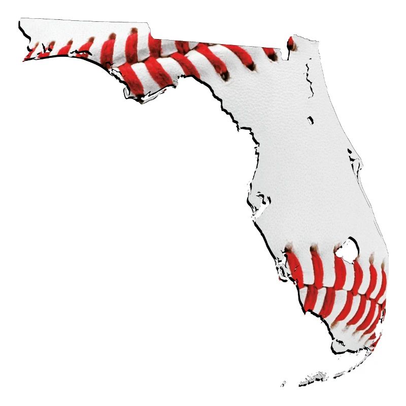 Real Baseball in Florida State Map
