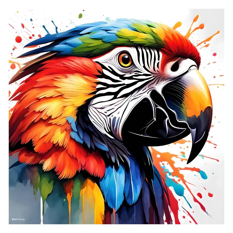 Parrot coloured