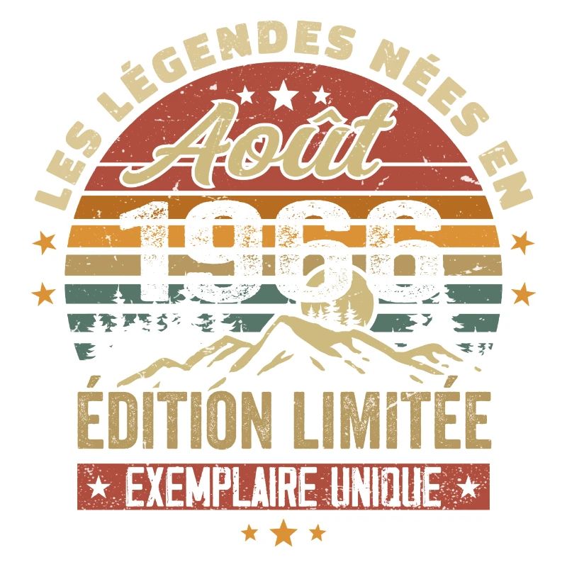 August 1966 Geburtstagsgeschenk August 1966 August