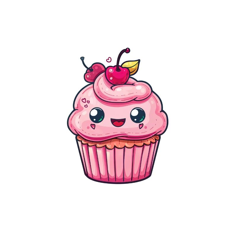 Conception de cupcake mignon