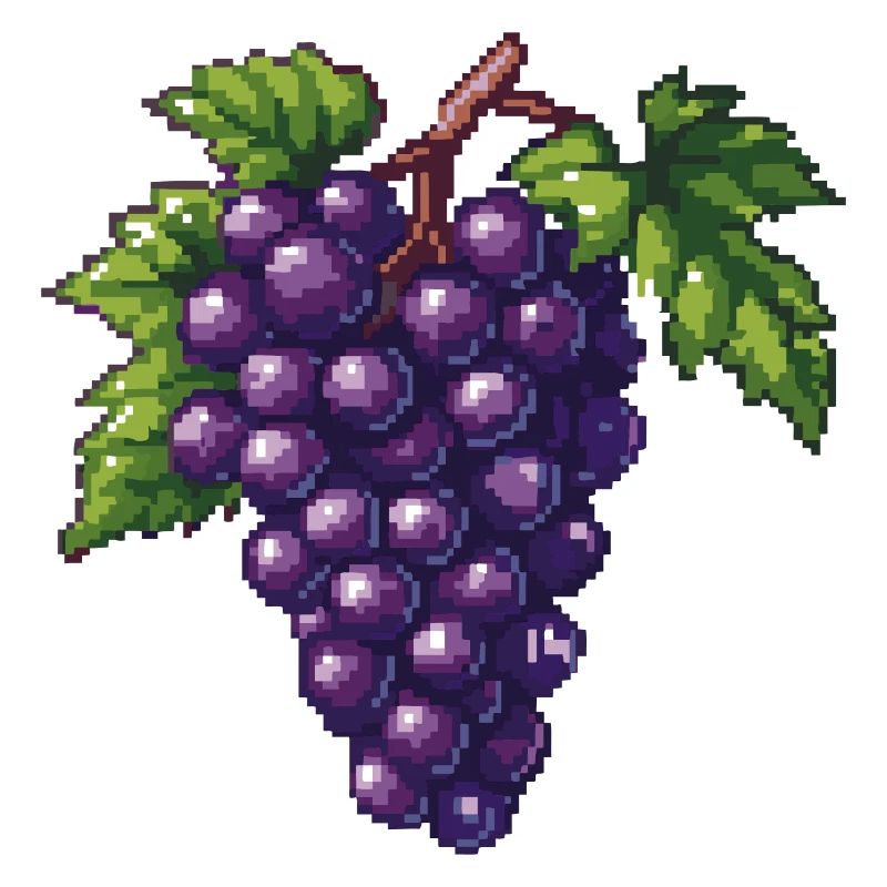 Grapes Pixel Icon