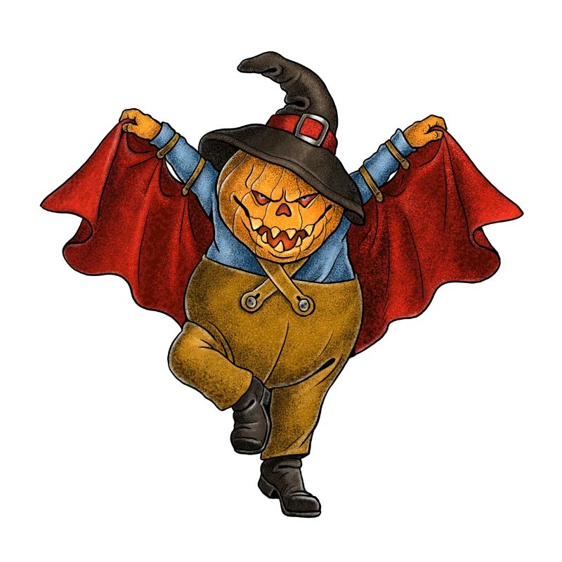 Dancing pumpkin. A fun Halloween design.