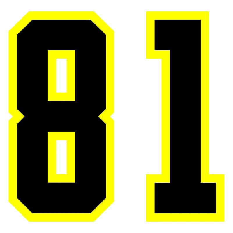 Maillot à numéros 81