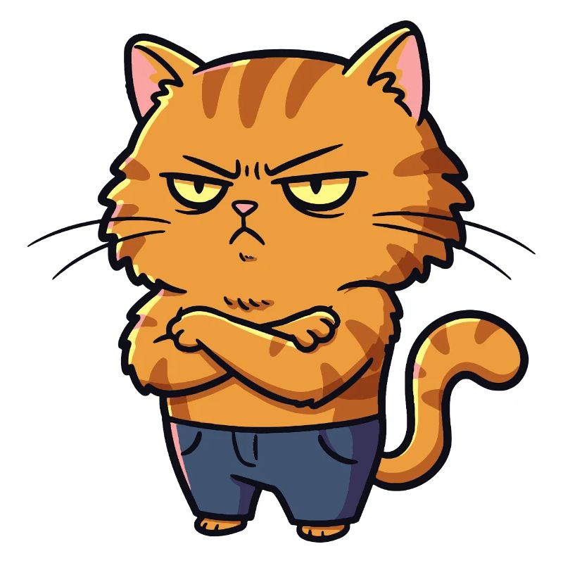 Irritated Cat