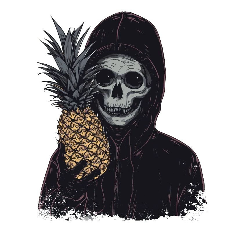 Pineapple Horror Skull