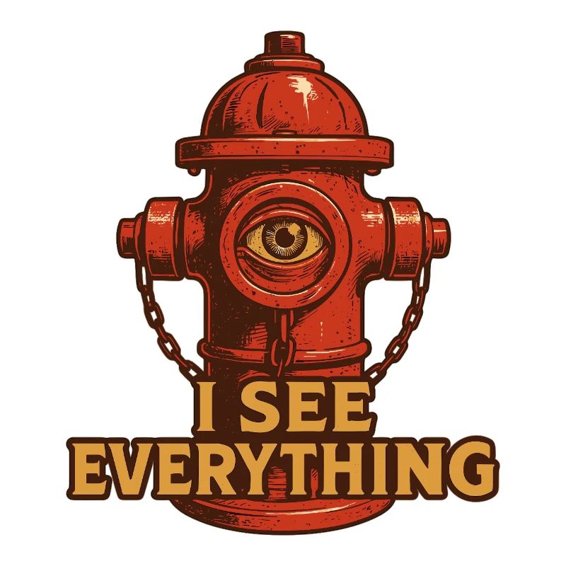 Ich sehe alles I see everything Hydrant