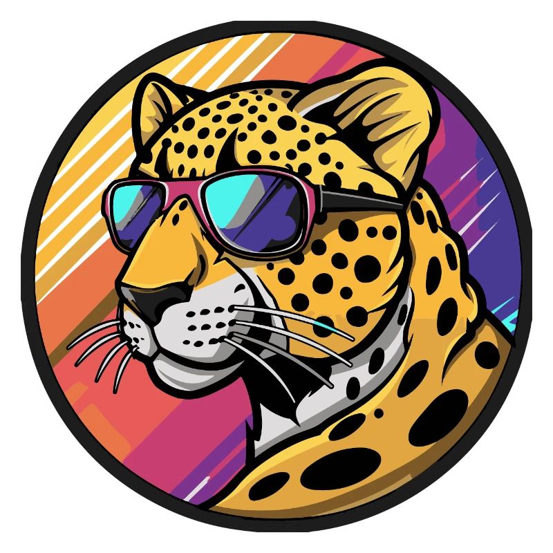 Leopard Comic Cool Summer