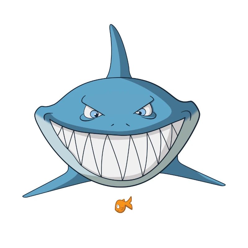 Shark comic grins - fun