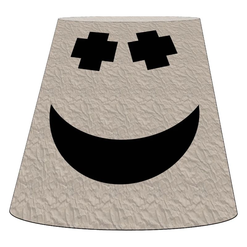 Eimer-Lächeln-Gesicht-Emoticon