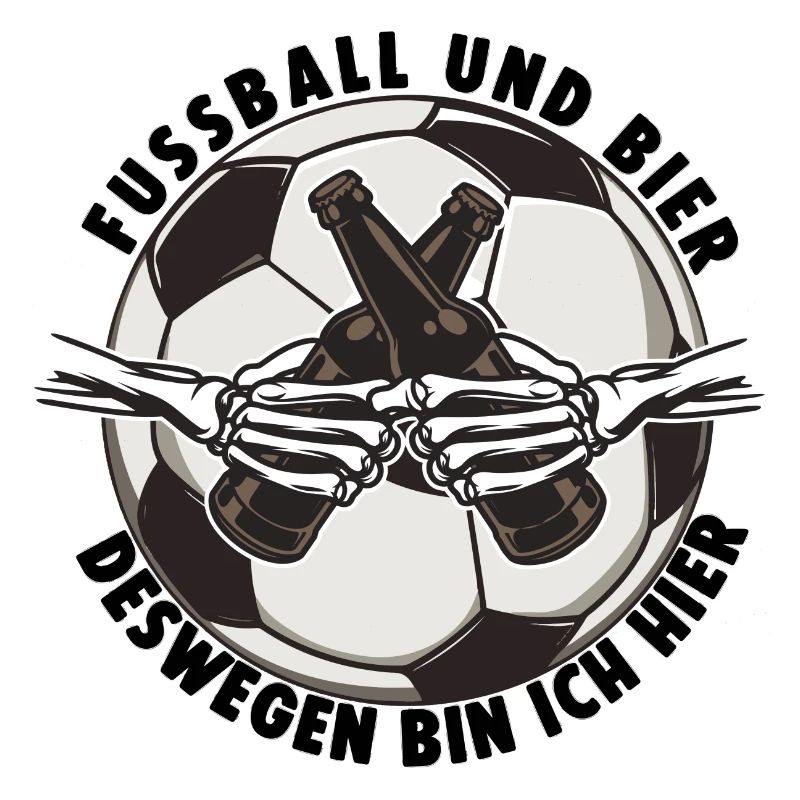 Fussball und Bier Trinkspruch