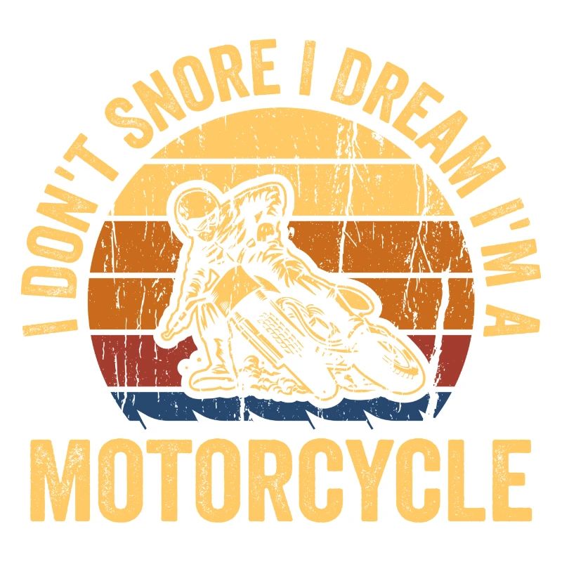 Ich schnarche nicht, ich träume, ich bin ein Motorrad