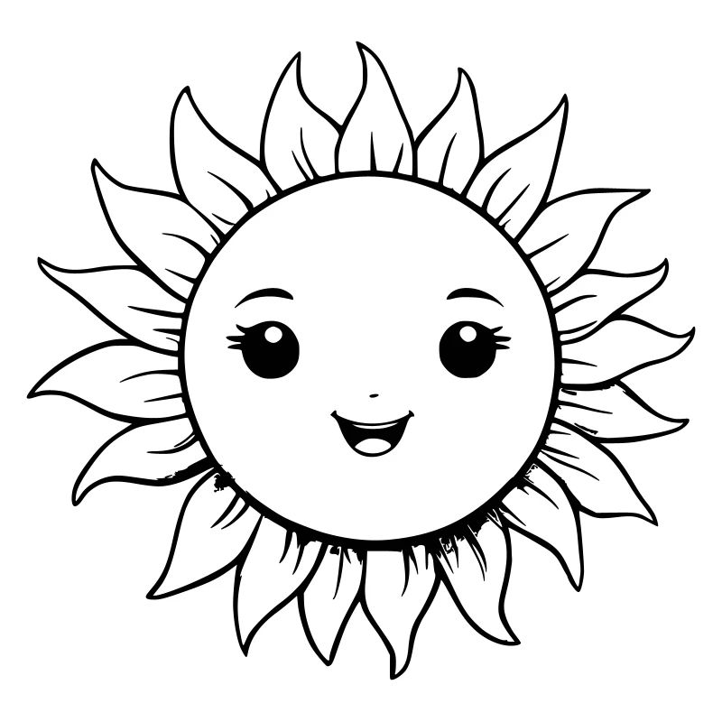 Soleil brillant comme illustration vectorielle