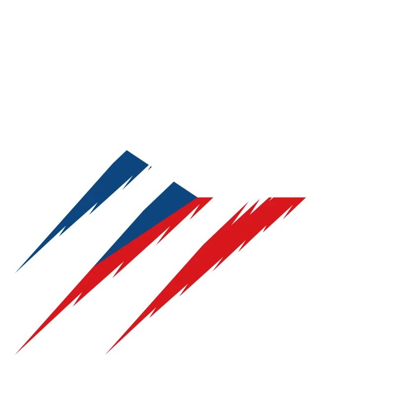 Drapeau tchèque, griffe, griffe, griffe, griffe, cz