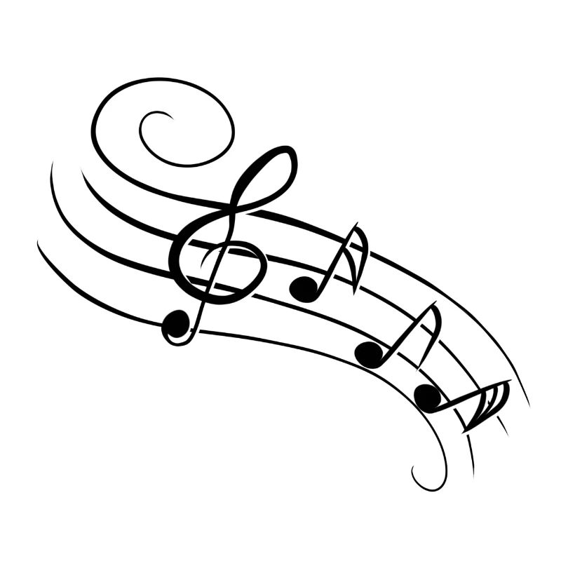 Music notes - black