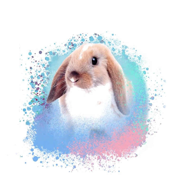 rabbit, rabbit, pink, graffiti, painting,