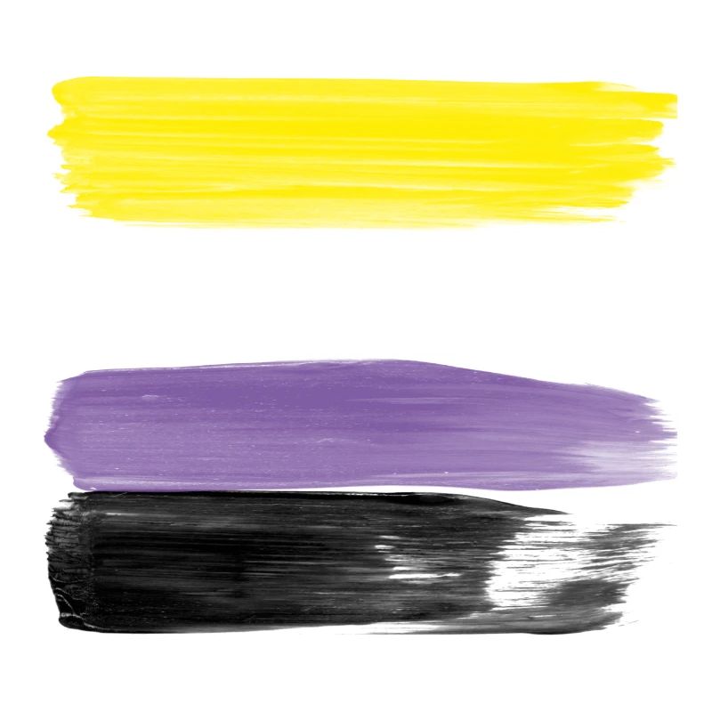 Non-Binary Pride Strokes
