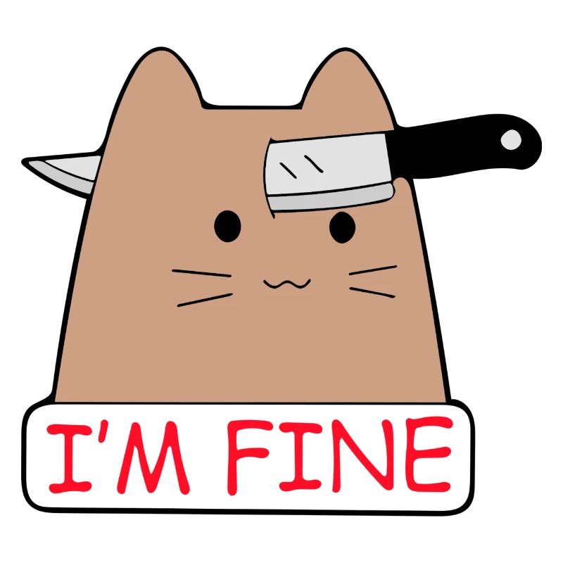 Ich bin eine gute lustige Katze