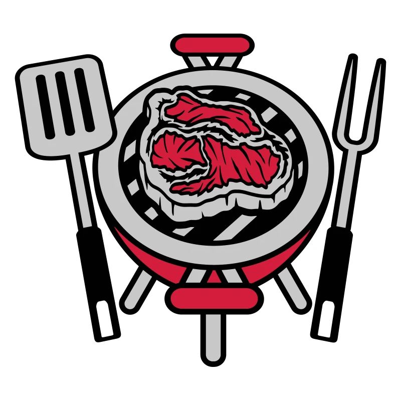 Steak BBQ Grill Master Coal Grill
