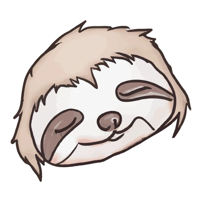 Sleeping Sloth Face