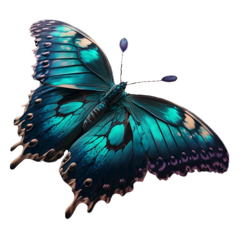 Papillon, chenille, insecte