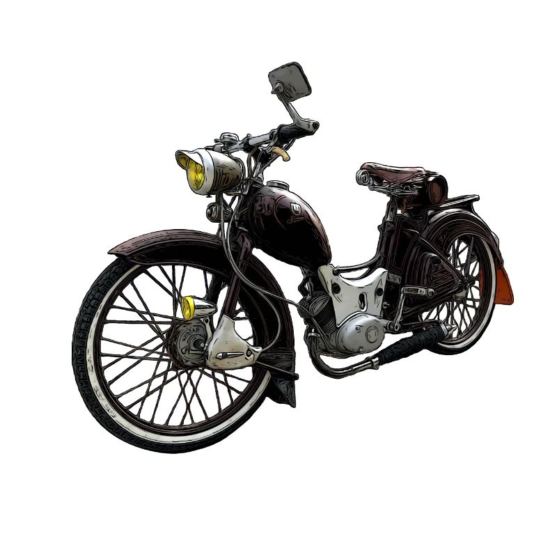 Simson Custom SR2 Conversion Rat Rod