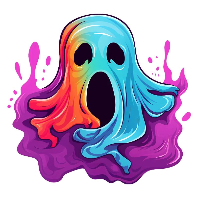 Bunter Halloween Geist