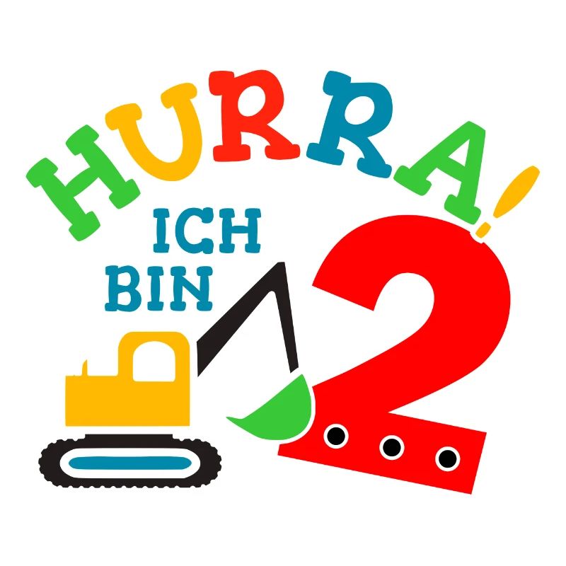 2. Geburstag Bagger