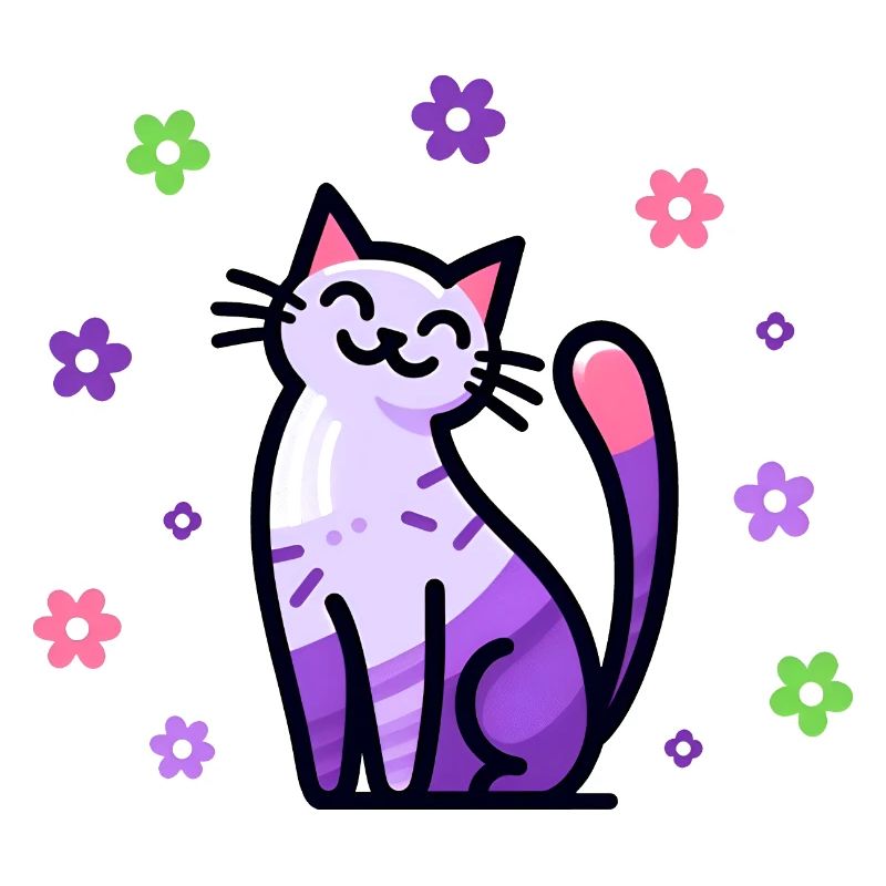 Chat heureux