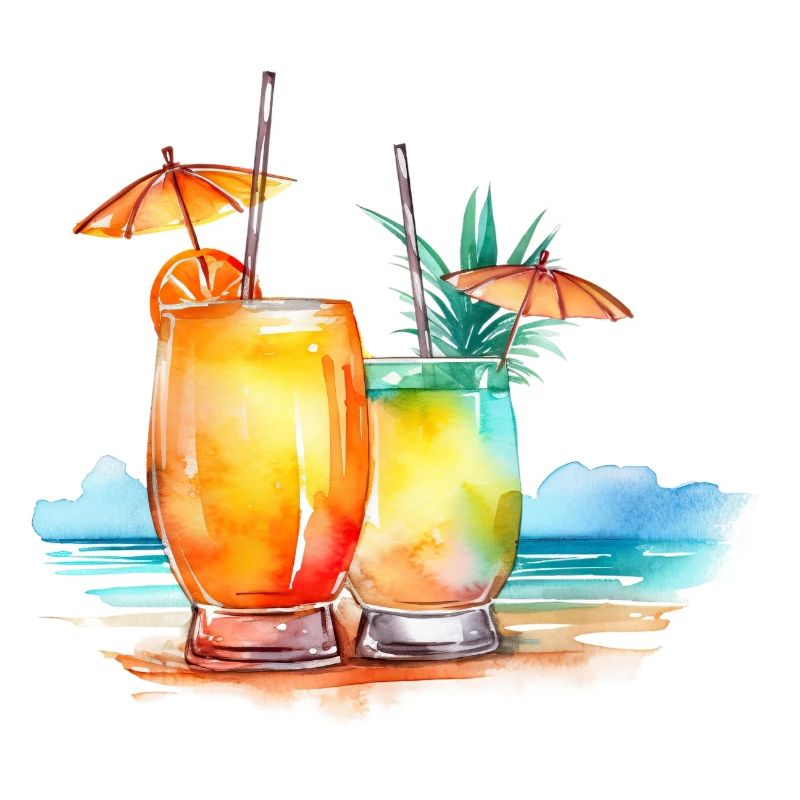 COCKTAIL ON THE BEACH