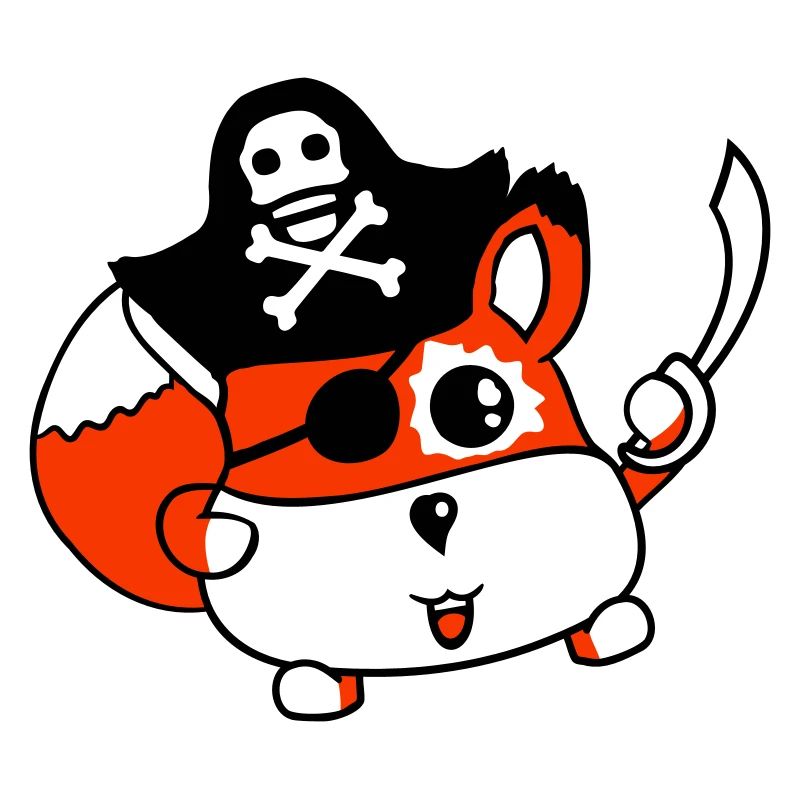 Little Cute Captain Fox Pirate Animal Eye Patch