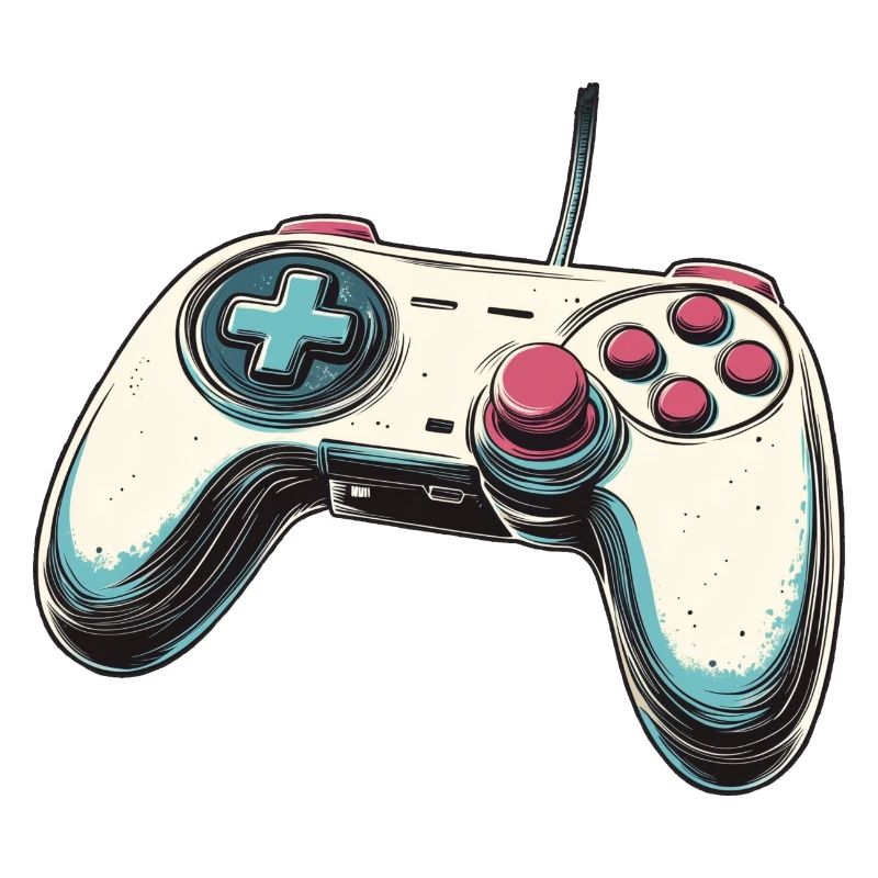 Manette de jeu, gamepad, logo manette et joystick