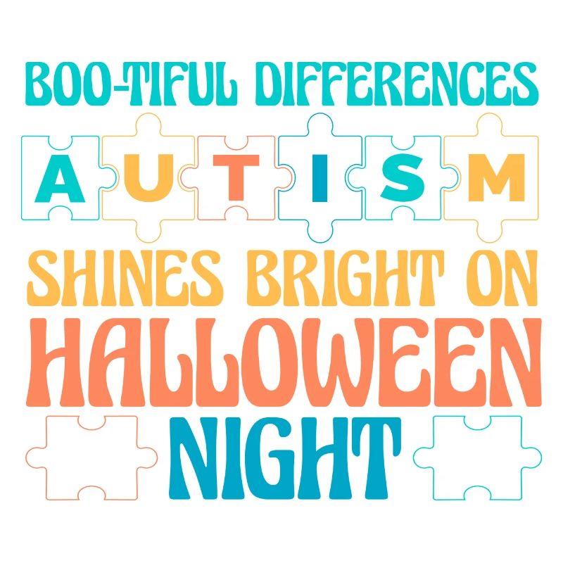 Différences boo-tiful Autisme Halloween