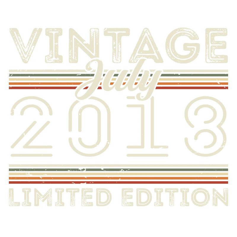 Juli 2018 Juli Geburtstagsgeschenk Juli 2018