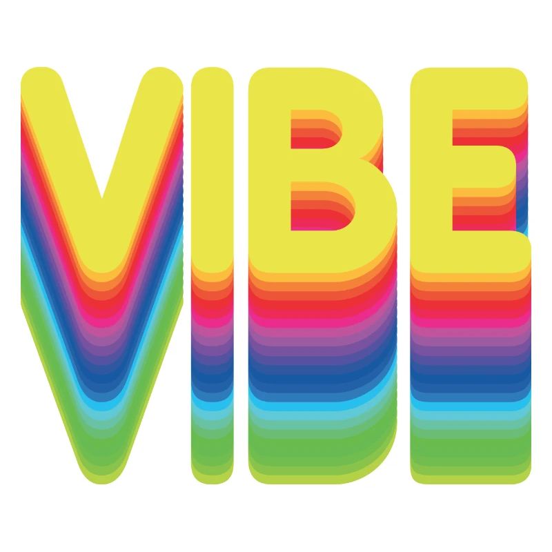 Nur gute Vibes - retro style