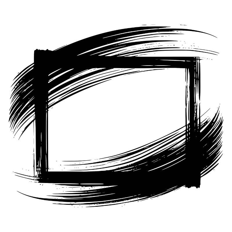 brushstroke frame