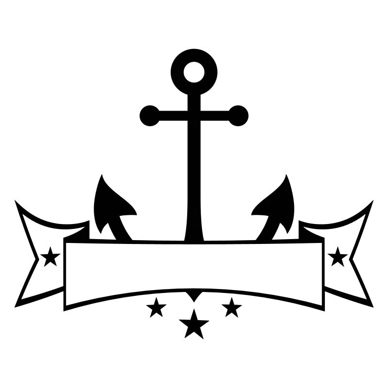 banner wappen text schreiben anker boot schiff