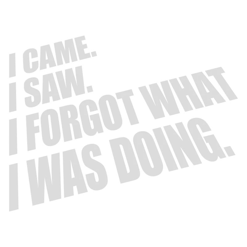 I came saw forget