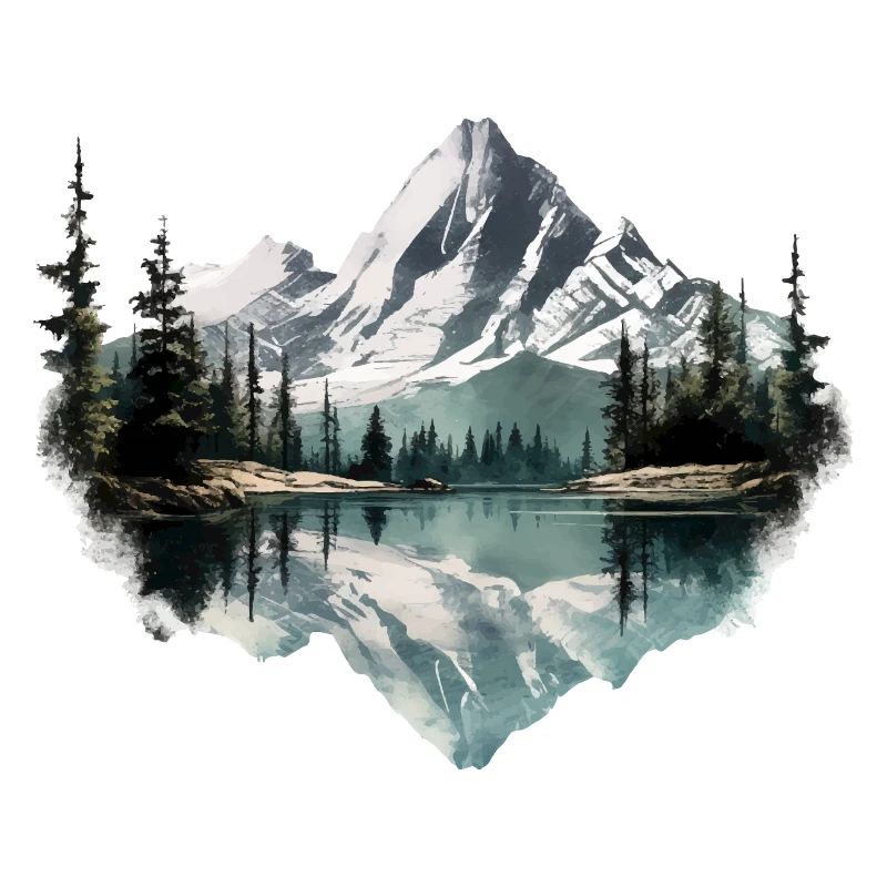 Schöne Landschaft mit Berge, Geschenk Wandern